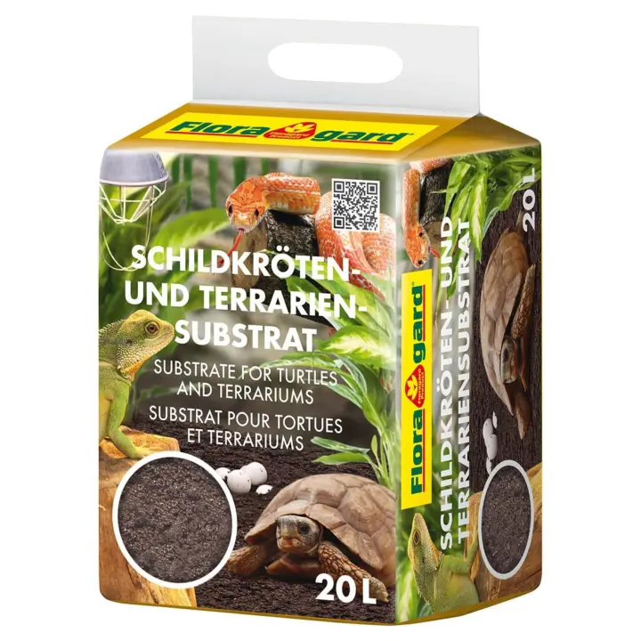 Sustrato para tortugas y reptiles tierra para terrarios 20Litros Lecho natural para serpientes iguanas FloraGard - 1
