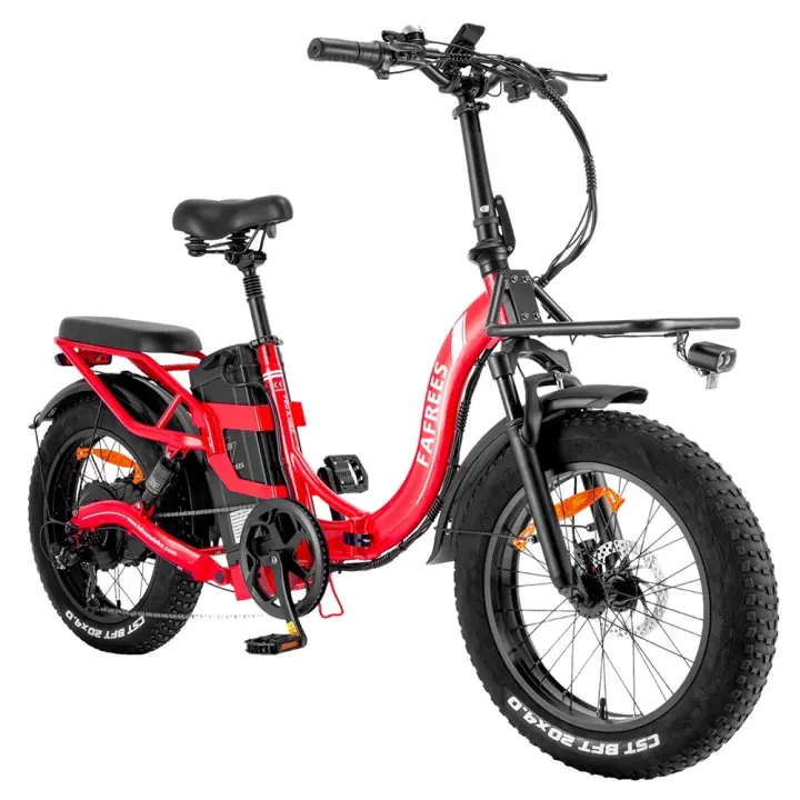 Bicicleta Eléctrica Fafrees F20 X-Max, Neumático Gordo de 20*4.0 pulgadas, Motor Sin Escobillas de 750W, Batería 48V 30Ah por Defecto, Velocidad Máxima 25km/h, Transmisión Shimano de 7 Velocidades, Pantalla LCD a Color, Suspensión Trasera - 1