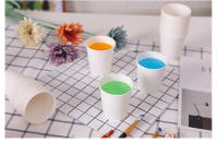 50/100pcs Pack De 250ml Vajilla Blanca Pura Para Café Té Leche Accesorios De Bebida Suministros De Fiesta Descartables - details 8