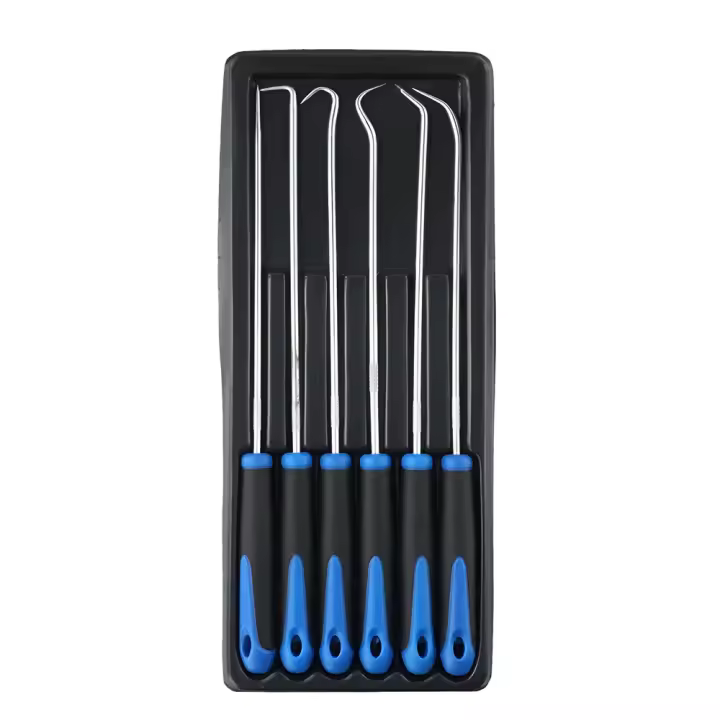 Set De 6 Herramientas Para Eliminar Selladores De Aceite Para Coche Herramienta De Reparación Con Agujas Y Retráctiles Para Selladores O-Ring Y Guías De Juego - 1