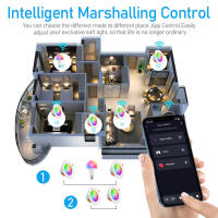 Luz De Tubo Inteligente Bluetooth Graffiti RGB Con Control APP Iluminación Interior Y Focos De Techo 85-265v LED Downlights - details 14