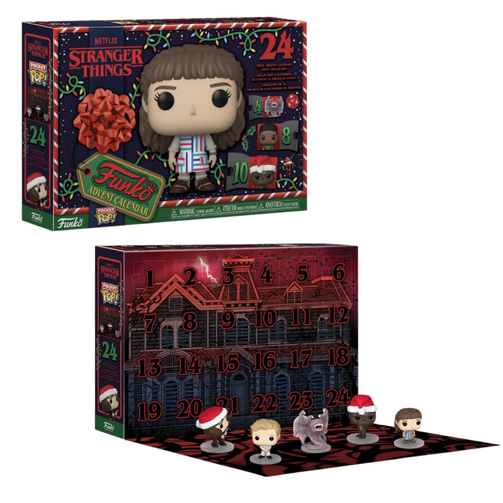 FUNKO POCKET POP! CALENDARIO DE ADVIENTO - STRANGER THINGS, 81221, TIENDA CON LICENCIA OFICIAL, ENVÍO 24-48 HORAS PENÍNSULA, FIGURA, MUÑECO, JUGUETE, CABEZÓN, SERIE, NETFLIX, MONSTRUOS