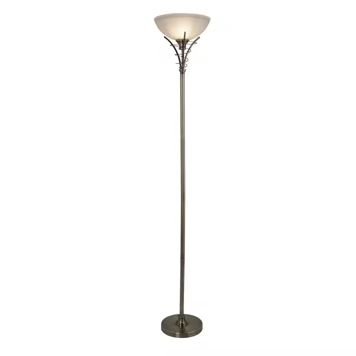 Contemporáneo Línea de plantación Acero Latón Vidrio 1 Luz E27 - 1