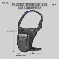 Bolsa De Cintura Para Motocicleta Impermeable Con Carcasa Rígida Bolsa De Pierna Bum Bag De Cuero Genuino Para Deporte Al Aire Libre - details 7