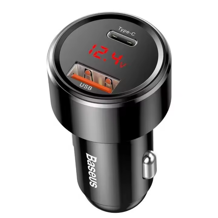 Baseus ccmlc20c-01 cargador de dispositivo móvil negro auto - 1