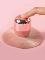 Cepillo De Manicura Grande Con Cabeza De Hongo Y Mango Rosa Para Recoger Polvo Y Limpieza De Uñas Herramienta Esencial Para Cuidado De Las Uñas - details 3