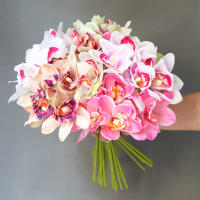 6pcs Vajillas De Orquídea Mariposa Para Decoración De Hogar Bodas Y Navidad Flores Artificiales Para Regalos De Christmas - details 0