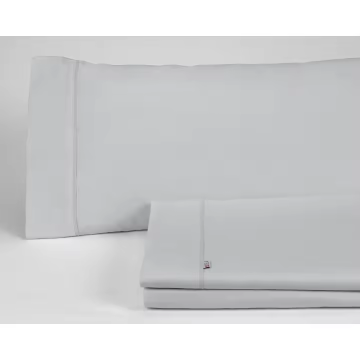 Juego de sábanas liso color perla - Cama de 90 (3 piezas) -50% algodón / 50% poliéster - 144 hilos. Gramage: 115 - Fijalo - 1