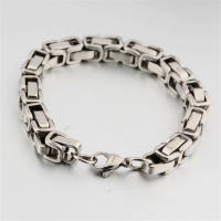 Pulsera De Acero Inoxidable 316L Para Hombre 8mm Color Oro Cadena De Mano Pulsera Hip Hop Joyería Regalo Para El Hombre - details 5