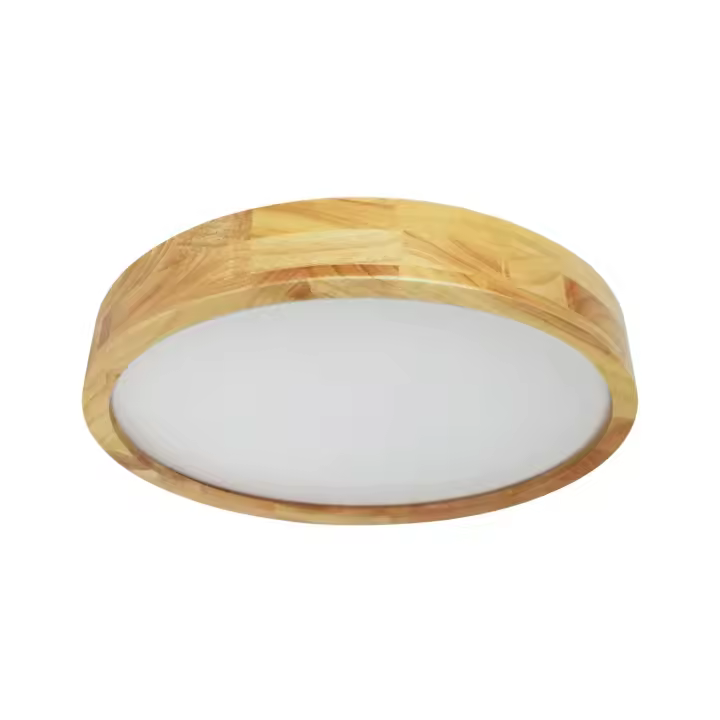 Ledkia Plafón LED 20W Circular Madera Ø400 mm CCT Seleccionable Kayu - 1