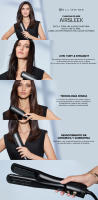 Bellissima AirSleek - Plancha de Pelo 2 en 1, Secado y Alisado, Revestimiento de Cerámica y Queratina, 2 Temperaturas, Peinado sin Calor Extremo - details 0