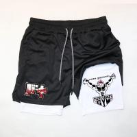 Shorts De Fitness Anime Para Hombres Y Mujeres 2-en-1 Deportivos Con Toalla Rápidos Secado Pantalones De Entrenamiento Tallas S-4XL - details 11