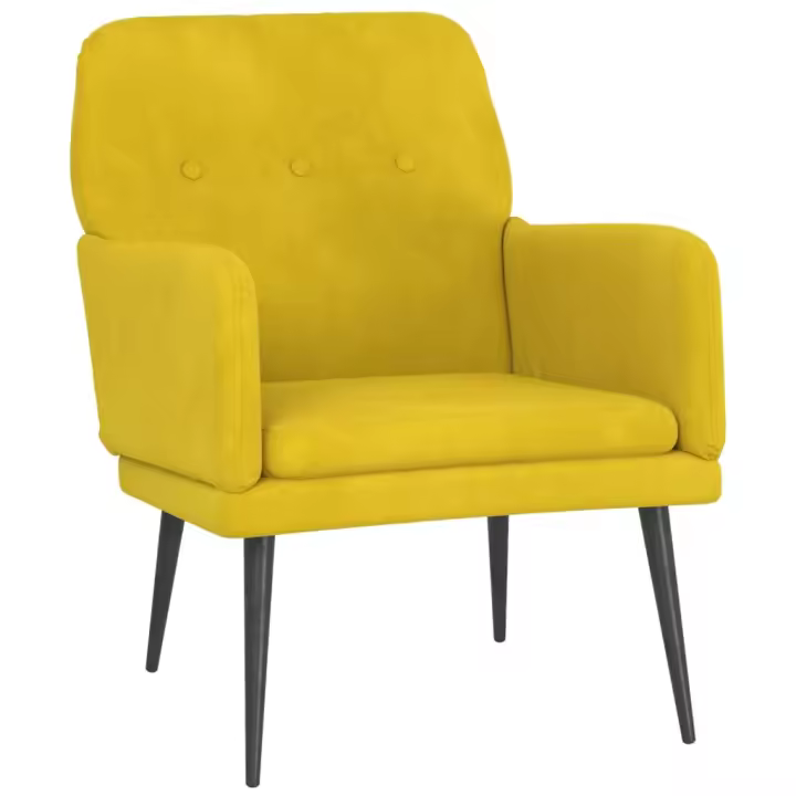 vidaXL Sillón de terciopelo 62x79x79 cm Gris claro, Gris oscuro, Verde oscuro Sillon Dormitorio Sillon Comodos Silla Relax Sillón Sofá - 1