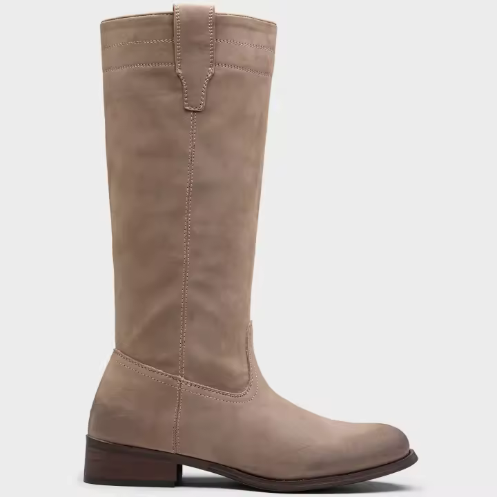Botas Altas Mujer Estilo Montar — Botas de Equitación Planas, Punta Redonda - 1