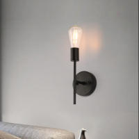 Lámpara De Pared LED E27 4W Doble Cabeza Moderna Estilo Industrial Para Dormitorio Baño Sala De Estar Luz Diaria Corriente Alternaria 220V - details 2