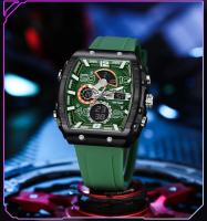 Reloj De Pulsera Digital Analógico SMAEL Para Hombre Con Pantalla Dual Cronógrafo Resistente Al Agua Y Luz LED Correa De Silicona Estilo Casual - details 15