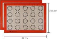 Silicona para hornear Mat antiadherente pastelería masa cinta transportadora masa Mat para gran tamaño Macaron Cookie Cake - details 0