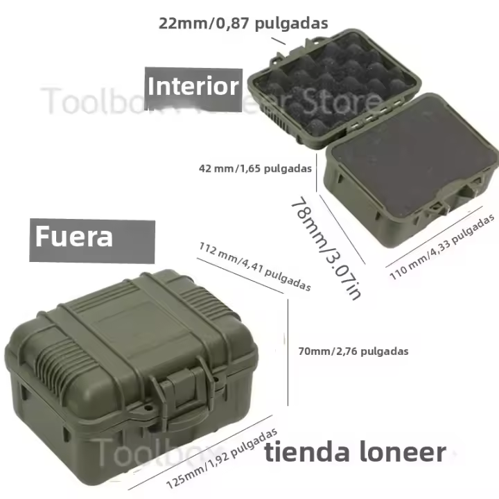 Pequeño Caja De Herramientas Impermeable Y Antigolpes Organizador Protector De Herramientas Con Espuma Pelican Estuche Rígido De Plástico - 1
