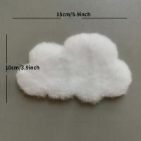 1PC Alfombra De Peluche Miniatura Para Casa De Muñecas Accesorios De Dormitorio Y Sala De Estar Decoración Escena Propiedades De Fotografía Tamaño 1:12 Material Textil Y Fibra Origen China - details 6