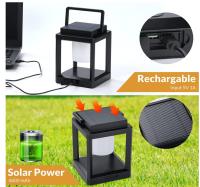 Lámpara de mesa Solar de noche LED Nightsand Stand, portatil, recargable, Ligera, impermeable. Lámpara colgante o de mesa inalámbrica para jardin, aire libre, camping. - details 3