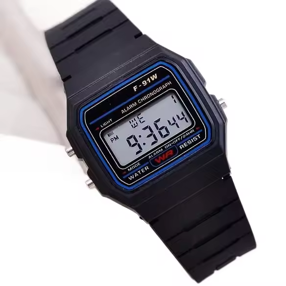 Digital Watch | Water Resistant | LED Light | 1/100 SEC Stopwatch | Regular Time Keeping (HR, Min, SEC, PM, Date, Day) | Daily Alarm | Lightweight | 7 Year Battery - 1