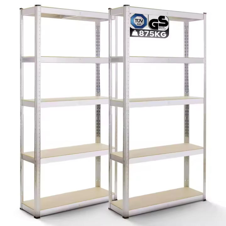 AREBOS 2X Estanteria Metalica | Estanterias Almacenaje 180x90x40cm | 875 kg | Estanterías Metálicas | Estanterias Metalicas Almacenaje | 5 Baldas - 1