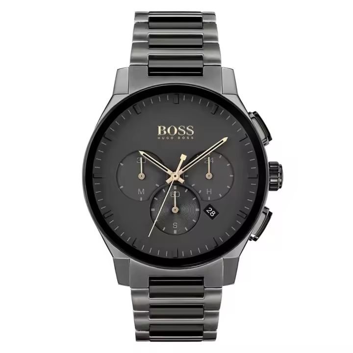 Reloj de Hombre HUGO BOSS 1513814, Esfera Negro de 44 MM + Caja de Regalo Elegante - 1