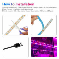 Luz De Crecimiento Para Plantas USB 5V LED Espectro Completo Para Invernadero Sistema De Cultivo Acuático Phytolamp Verde - details 3