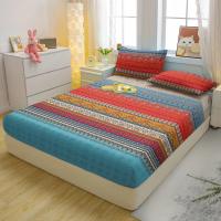 Sábana Fitted Moderna Y Sencilla Con Estampado En Matriz De Poliéster 100% Cubierta De Cama Con Estampado (No Incluye Fundas Para Almohadas) - details 2