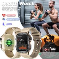 Reloj inteligente Frecuencia cardíaca y presión arterial Rastreador de actividad del sueño Reloj inteligente resistente al agua para exteriores de 1,96 pulgadas Más de 100 modos deportivos Llamadas Bluetooth (para iOS Android) - details 6