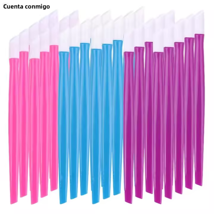 20Pcs Herramientas De Manicura Pusher De Cutícula Con Mango De Plástico Y Cabeza De Goma 9.7CM Stickers Remover Dual-end Para Uñas - 1