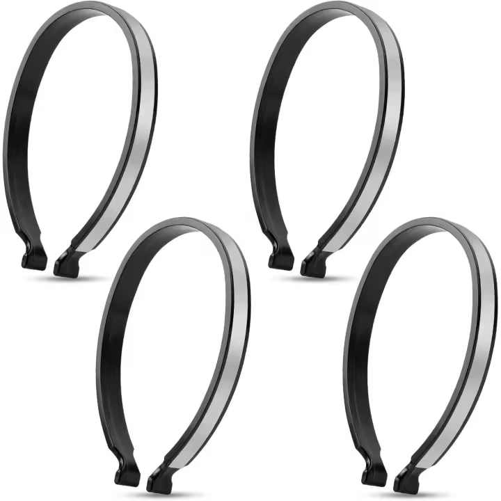 4 PCS Lightweight Bicycle Clips, Powerful Reflective Cycling Trouser Clips, Bicycle Trouser Clips, Safety Ankle Bands Reflector - 1