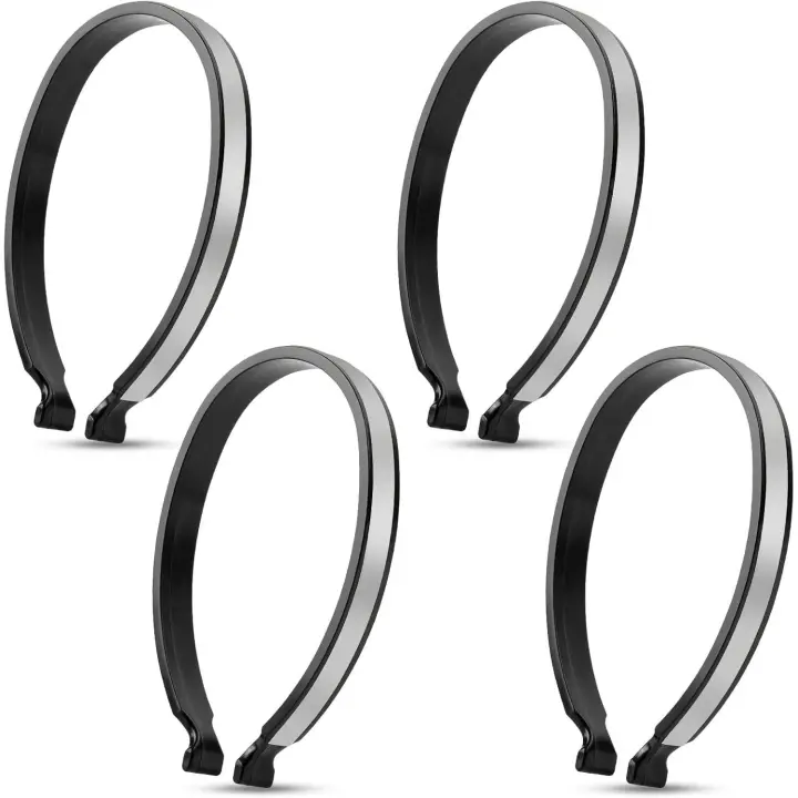 pinzas ligeras para bicicleta, pinzas reflectantes potentes para pantalones de ciclismo, pinzas para pantalones de bicicleta, bandas de seguridad reflectantes para tobillos. - 1