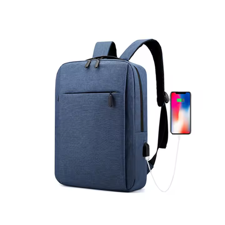 Mochila para ordenador portátil de gran capacidad para hombre, morral escolar multifuncional de viaje con carga usb, oxford, impermeable - 1