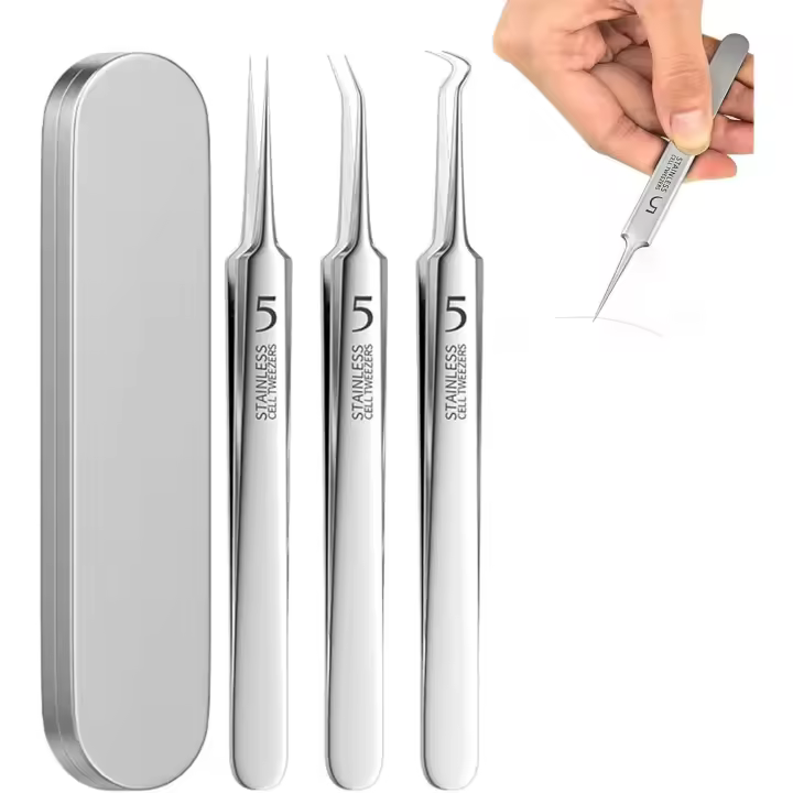 Pinzas, removedor de puntos negros, pinzas Teppeic, pinzas para puntos negros, pinzas para eliminar puntos negros faciales Teppeic, pinzas para eliminar puntos negros faciales - 1