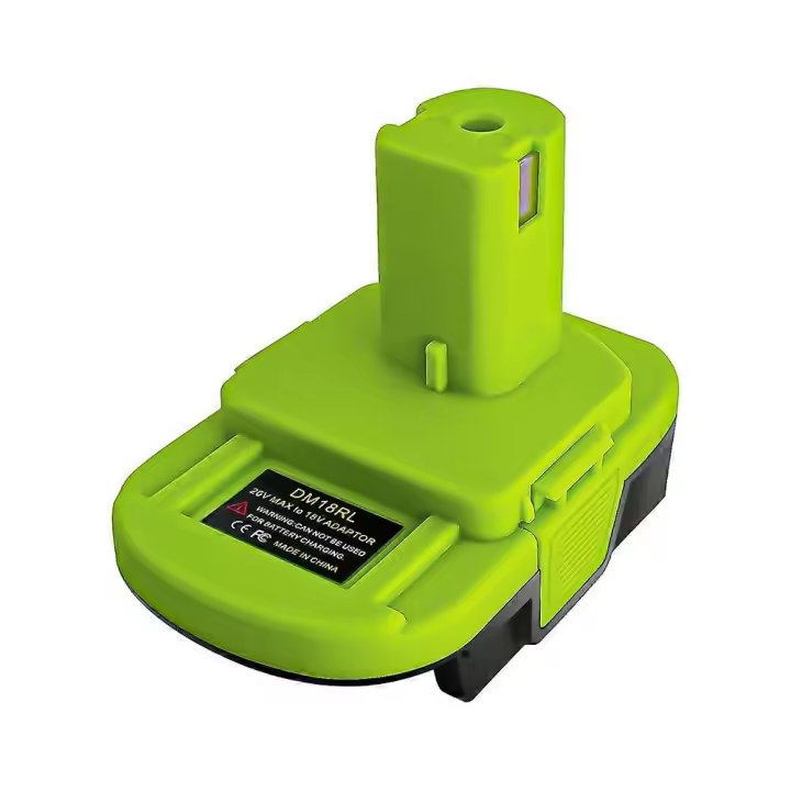Adaptador de batería DM18RL para Dewalt (20 V) y Milwaukee (18 V) con batería de litio M18 para herramientas eléctricas Ryobi. - 1