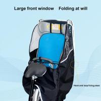 Cubierta De Lluvia Para Asiento De Niño En Bicicleta Con Ventana Transparente Universal Impermeable Para Bicicleta - details 12