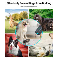 Repellente Ultrasonido Para Perros Recargable USB Dispositivo Antiladridos Portátil Con Indicador LED Y Correa Para Entrenamiento De Mascotas - details 5
