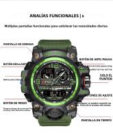 Reloj Deportivo Militar OFNS Para Hombre Estilo G Lujo 50M Impermeable Multifuncional Cuarzo LED Digital Con Alarma Y Calendario - details 3