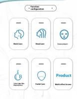 dispositivo de belleza multifuncional, vibración de masaje, terapia de calentamiento, rejuvenecimiento de la piel con luz LED, cuidado del cuello, base antideslizante, batería de larga duración - details 8