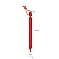 10Pcs Palos De Tierra Para Jardín De Aluminio 18cm Con Cuerda Reflectante Para Hamaca Camping Resistente Al Viento Accesorio De Tienda De Campaña - details 4