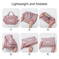 La Ropa Mojada de La Seca, Bolsa de almacenamiento de equipo, Pink Princesa, 42*28*23 cm de ancho W Bolsa de viaje plegable multifuncional impermeable nylon, separa - details 1