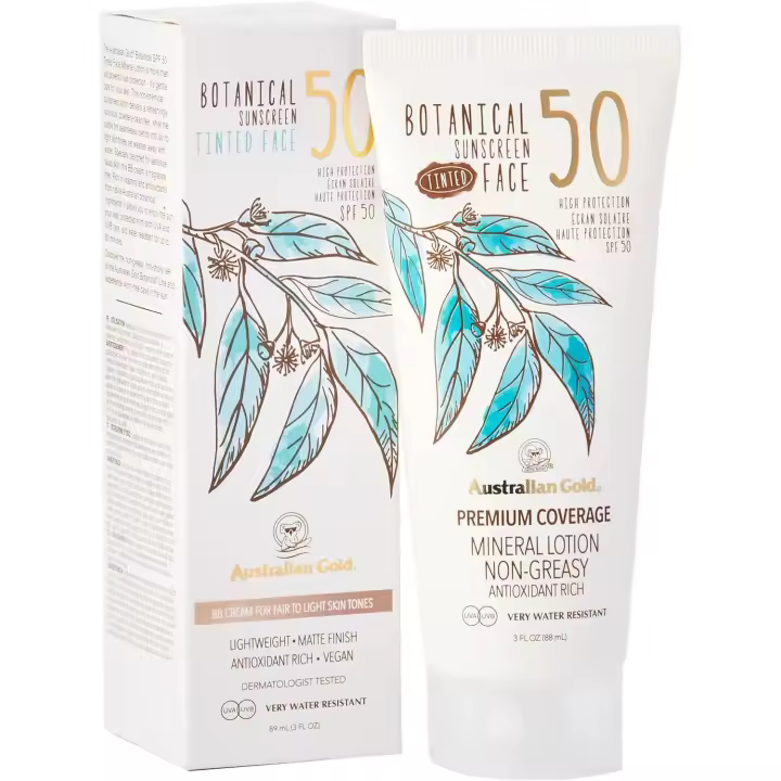 Australian Gold Botanical Spf50 Tinted Face Fair-light 88 Ml Protector Solar Facial Con Color para Piel Clara - 1