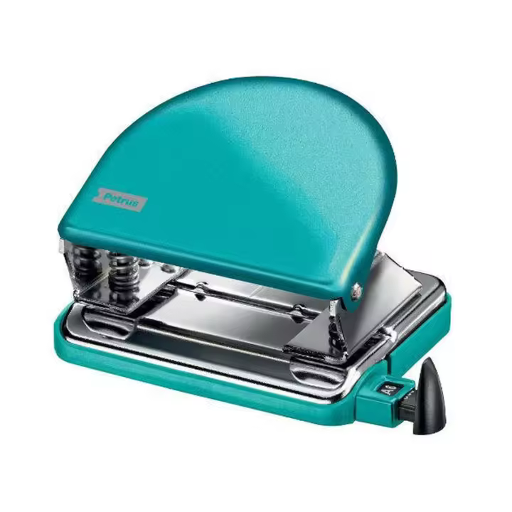 TALADRO METALICO MODELO 52 WOW CAPACIDAD 20 HOJAS COLOR AZUL HIELO PETRUS 626521 - 1