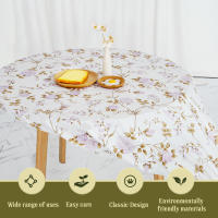 Mantel Redondo Vinilo Con Espalda De Terciopelo Tamaño 120cm Estampado Floral Cubierta Elástica Para Comedor Al Aire Libre Picnic - details 11