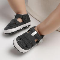Zapatillas De Bebé Para Primeros Pasos Niños Y Niñas Algodón Transpirable Verano Playa Moda Suela Suave Sandalias Comienzo Del Caminar - details 9