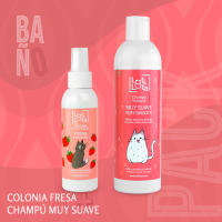 PACK CUIDADO BAÑO LOTI LOTA , para gato ,colonia fresa + champú muy suave - details 0