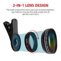 Lente de teléfono HD 2 en 1, gran angular de 0.45X y Macro de 12.5X para iPhone 11, Xiaomi, Samsung y Huawei - details 1