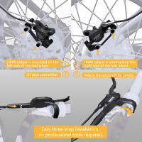 Freno De Disco Hidráulico XOD Para Patinetes Eléctricos Y Bicicletas Eléctricas Compatible Con KuKirin G2 G2MAX G3PRO G4 G5 Material De Aleación De Aluminio - details 5