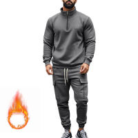 Conjunto Deportivo Casual Para Hombres Verano Otoño Invierno Con Cierre De Cremallera Y Veludo Tejido De Poliéster Talla S a XXXL - details 152